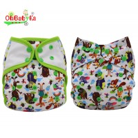 Ohbabyka Waterproof Double Leg Gusset Cloth Diaper Covers