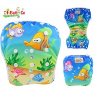 Ohbabyka New Position Prints Cloth Swimming Nappies Reusable Baby Swim Diapers Cheap Swim Pants