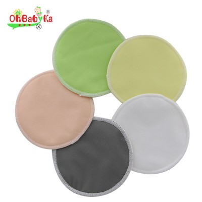 Ohbabyka 100% organic bamboo nature breast pad washable nursing pad for mommy